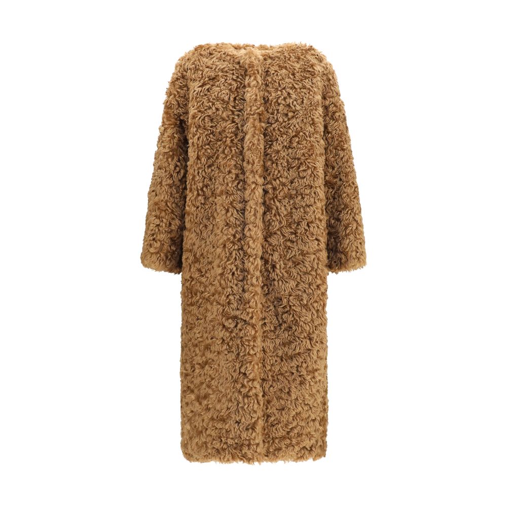 Kristina Ti Brown Polyester Coat