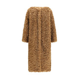 Kristina Ti Brown Polyester Coat