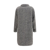 Brunello Cucinelli Gray Wool Oves Aries Coat