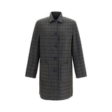 Etro Blue Wool Oves Aries Coat