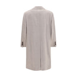 Brunello Cucinelli Beige Wool Oves Aries Coat