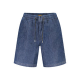 Hugo Boss Blue Cotton Bermuda Shorts