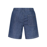 Hugo Boss Blue Cotton Bermuda Shorts