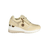 Laura Biagiotti Beige Polyester Athletic Sneakers