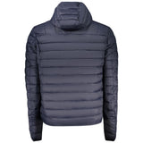 Cavalli Class Blue Polyester Shell Jacket