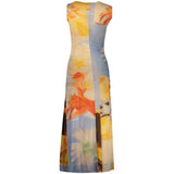 Desigual Blue Elastane Casual Dress
