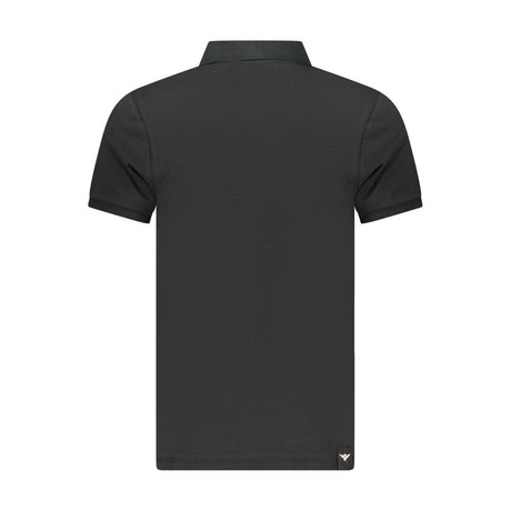 Accademia Militare Black Cotton Polo Shirt
