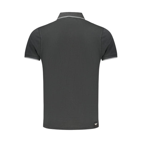 Accademia Militare Black Cotton Polo Shirt