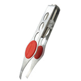 LED Eyebrow Tweezers with Stainless Steel Beauty Tool