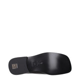 The Attico Black Leather Slip-On Loafers