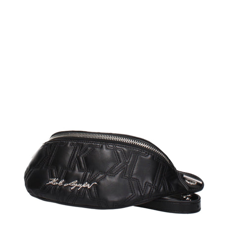 Karl Lagerfeld Black Leather Backpack