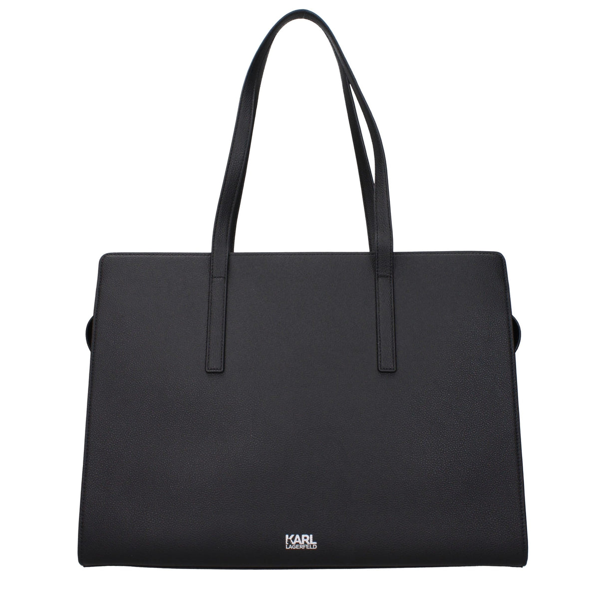 Karl Lagerfeld Black Leather Shoulder Bag