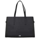 Karl Lagerfeld Black Leather Shoulder Bag