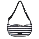 Karl Lagerfeld Black Fabric Crossbody Bag