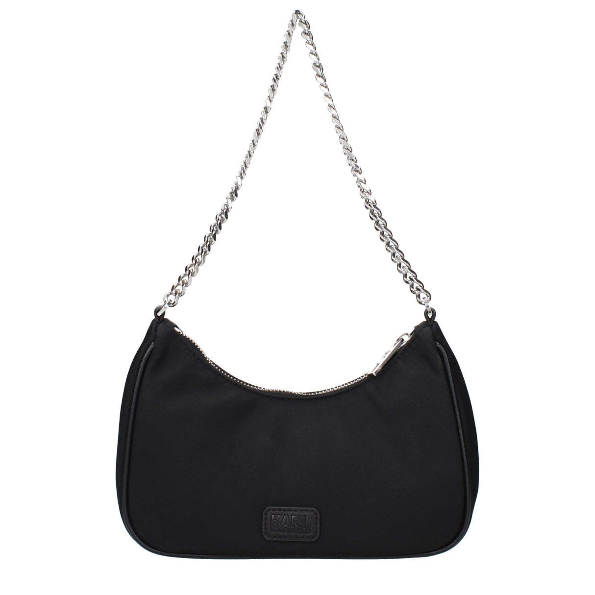Karl Lagerfeld Black Fabric Shoulder Bag