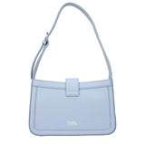 Karl Lagerfeld Light Blue Leather Shoulder Bag