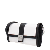Karl Lagerfeld White Leather Clutch Bag