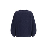 Fabiana Filippi Blue Wool Oves Aries Sweatshirt