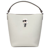 Karl Lagerfeld Gray Leather Handbag