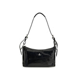 Vivienne Westwood Black Calf Leather Bos Taurus Shoulder Bag