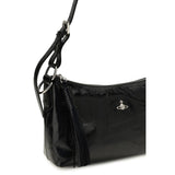Vivienne Westwood Black Calf Leather Bos Taurus Shoulder Bag