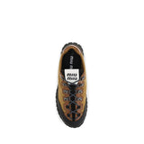 Miu Miu Beige Polyamide Athletic Sneakers
