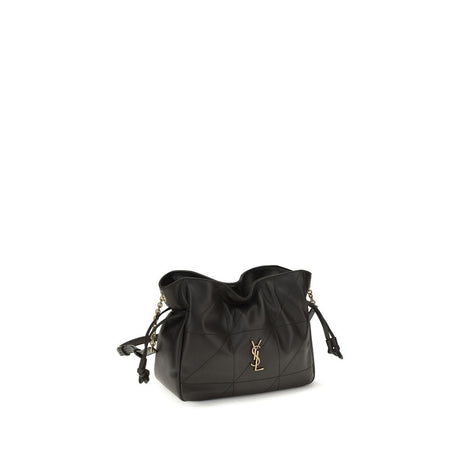 Saint Laurent Black Lamb Ovis Aries Clutch Bag