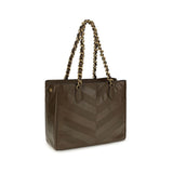 Valentino Garavani Brown Calf Leather Bos Taurus Shoulder Bag