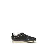 Valentino Garavani Black Calf Leather Bos Taurus Athletic Sneakers