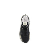 Valentino Garavani Black Calf Leather Bos Taurus Athletic Sneakers