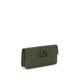 Valentino Garavani Bicolor Calf Leather Bos Taurus Wallet