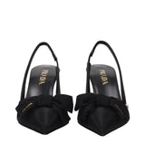 Prada Black Fibres High Heel Pumps