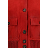 Valstar Red Goatskin Full-Length Jacket
