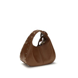 Ganni Brown Recycled Leather Shoulder Bag