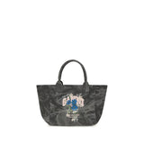 Ganni Gray Cotton Shoulder Bag