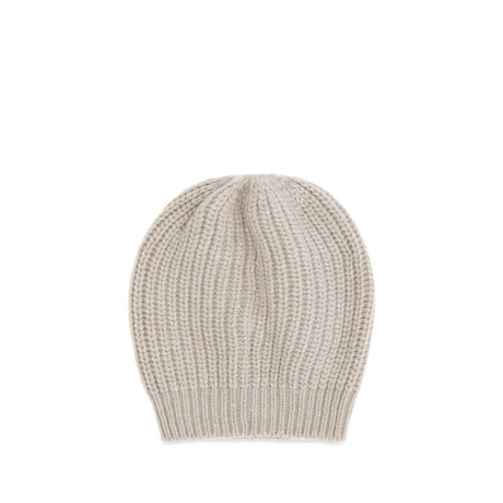Brunello Cucinelli Beige Silk Beanie