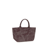 Ganni Bordeaux Cotton Shoulder Bag