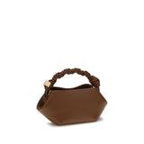 Ganni Brown Recycled Leather Shoulder Bag