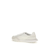 Dolce & Gabbana White Calf Leather Bos Taurus Athletic Sneakers