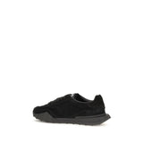 Dolce & Gabbana Black Calf Leather Bos Taurus Athletic Sneakers
