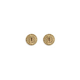 Alessandra Rich Gold Glass Earrings