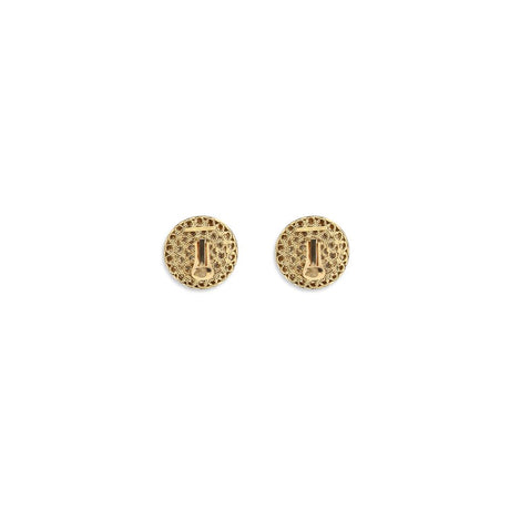 Alessandra Rich Gold Glass Earrings