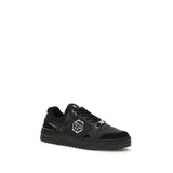 Philipp Plein Black Polyester Low Top Sneakers