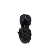 Balenciaga Black Polyurethane Chunky Sneakers