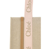 Chloé Brown Linen Shoulder Bag
