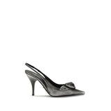 Prada Gray Goatskin High Heel Pumps