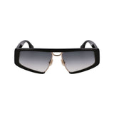 Victoria Beckham Black Metal & Plastic Sunglasses