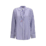 Givenchy Blue Silk Blouse