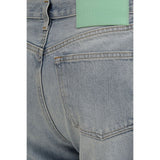 Haikure Blue Cotton Straight-Leg Jeans