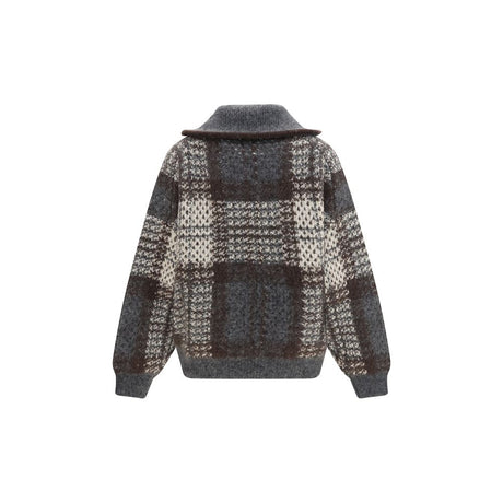 Brunello Cucinelli Gray Mohair Cardigan